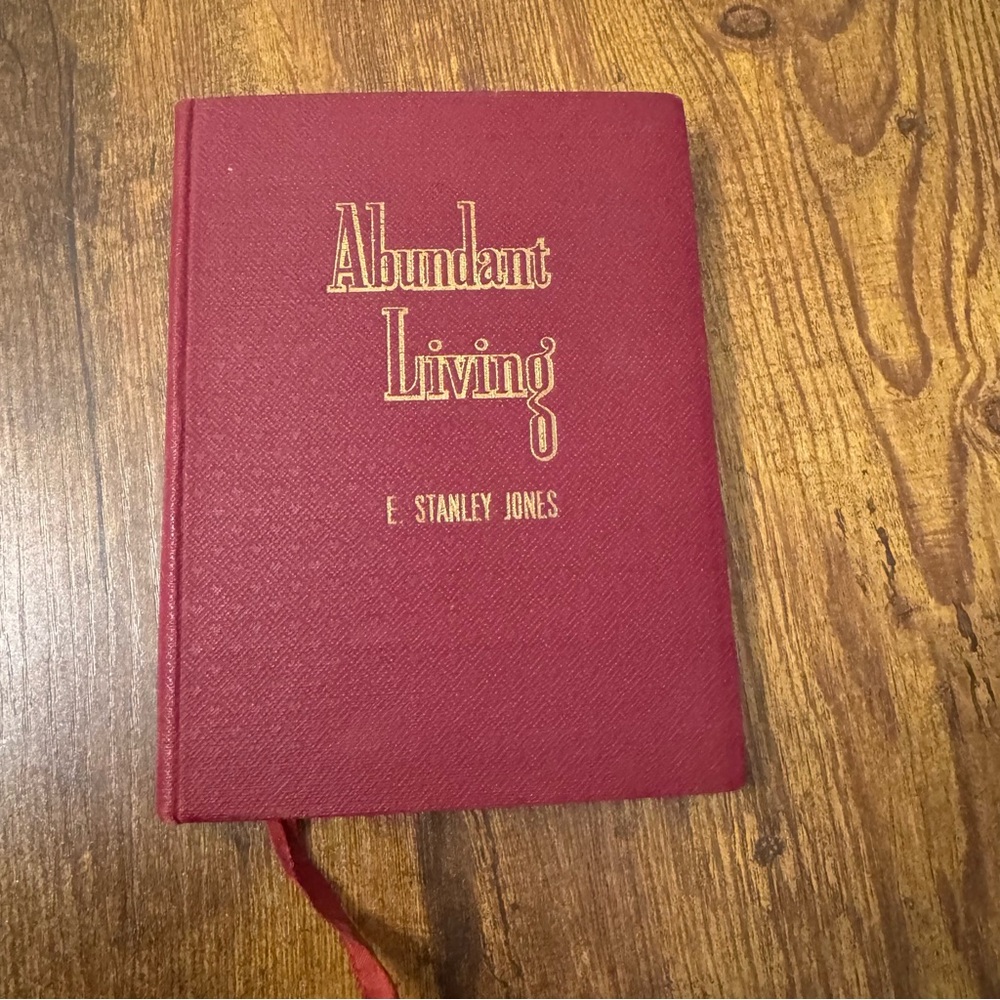 Abundant Living E Stanley Jones 1942‎ Vintage Christian Devotional Book